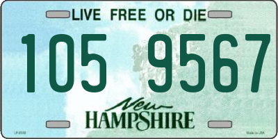 NH license plate 1059567