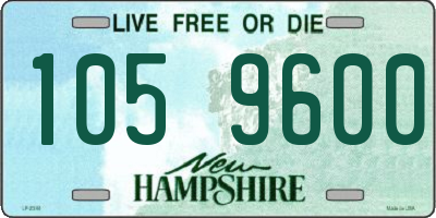 NH license plate 1059600