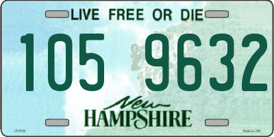 NH license plate 1059632
