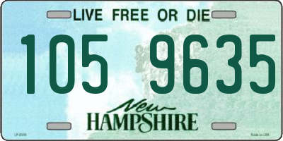 NH license plate 1059635