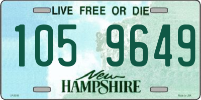 NH license plate 1059649