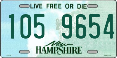 NH license plate 1059654