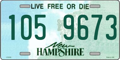 NH license plate 1059673