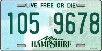 NH license plate 1059678
