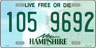 NH license plate 1059692