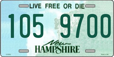 NH license plate 1059700