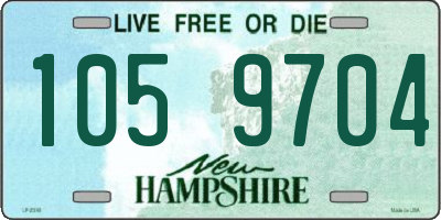 NH license plate 1059704