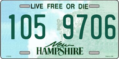 NH license plate 1059706