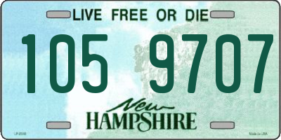 NH license plate 1059707