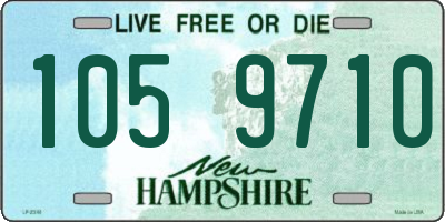 NH license plate 1059710