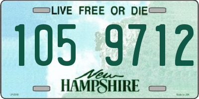 NH license plate 1059712