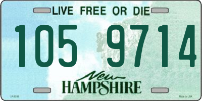 NH license plate 1059714