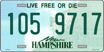 NH license plate 1059717