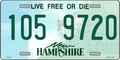 NH license plate 1059720