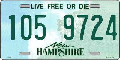 NH license plate 1059724