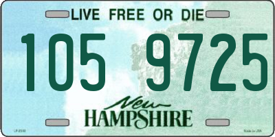 NH license plate 1059725