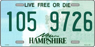 NH license plate 1059726