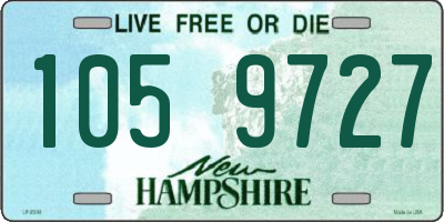 NH license plate 1059727