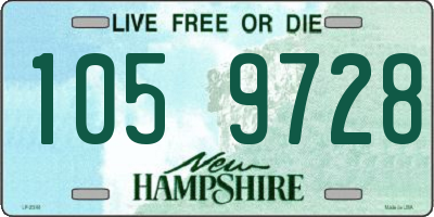 NH license plate 1059728
