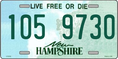 NH license plate 1059730