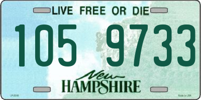 NH license plate 1059733