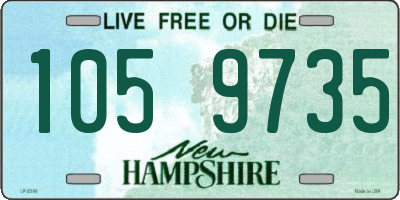 NH license plate 1059735