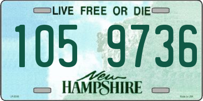 NH license plate 1059736