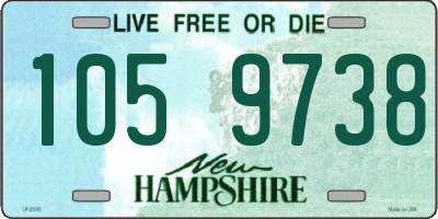 NH license plate 1059738