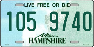 NH license plate 1059740