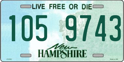 NH license plate 1059743