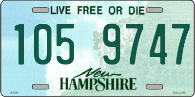 NH license plate 1059747