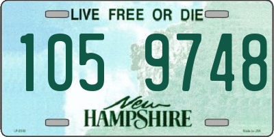 NH license plate 1059748