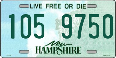 NH license plate 1059750