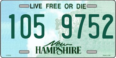 NH license plate 1059752