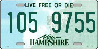 NH license plate 1059755