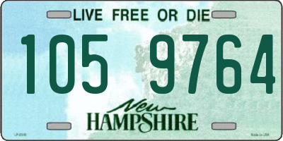 NH license plate 1059764