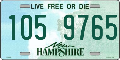 NH license plate 1059765