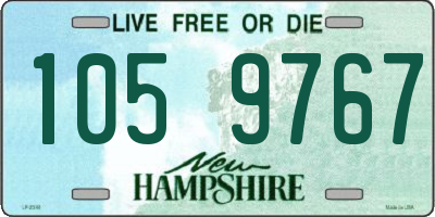 NH license plate 1059767