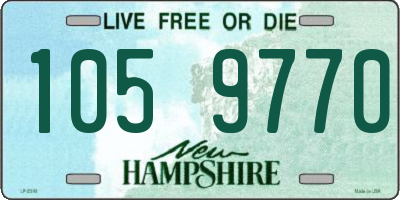 NH license plate 1059770