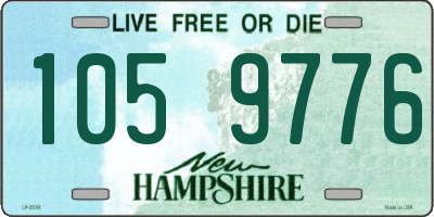NH license plate 1059776