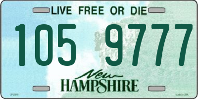 NH license plate 1059777