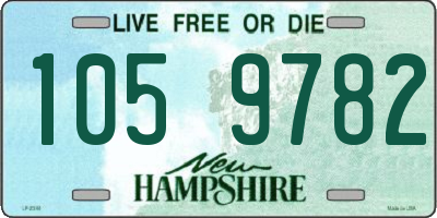 NH license plate 1059782