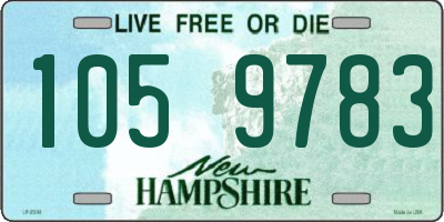 NH license plate 1059783