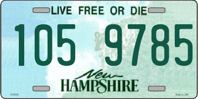 NH license plate 1059785