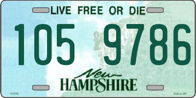 NH license plate 1059786