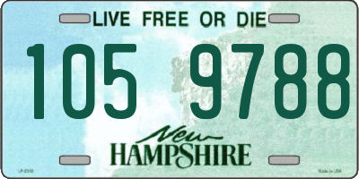 NH license plate 1059788