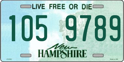 NH license plate 1059789