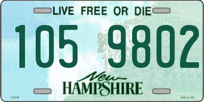 NH license plate 1059802