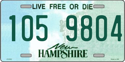 NH license plate 1059804