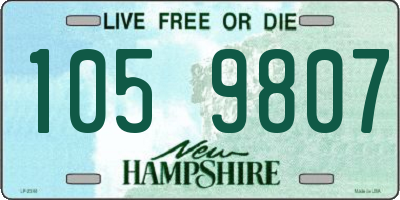 NH license plate 1059807